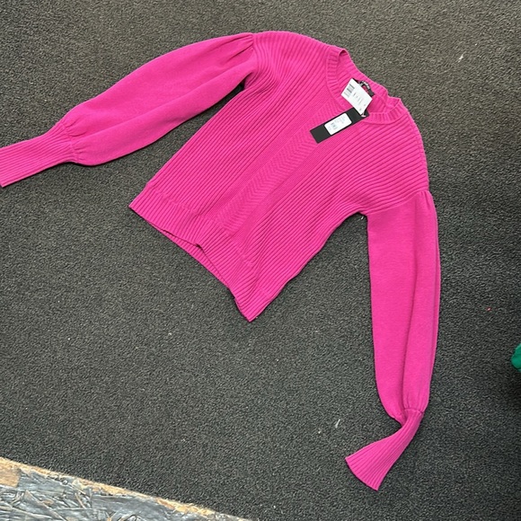 TOCCIN (NY) pink knit long sleeves sweater size medium - Picture 2 of 10